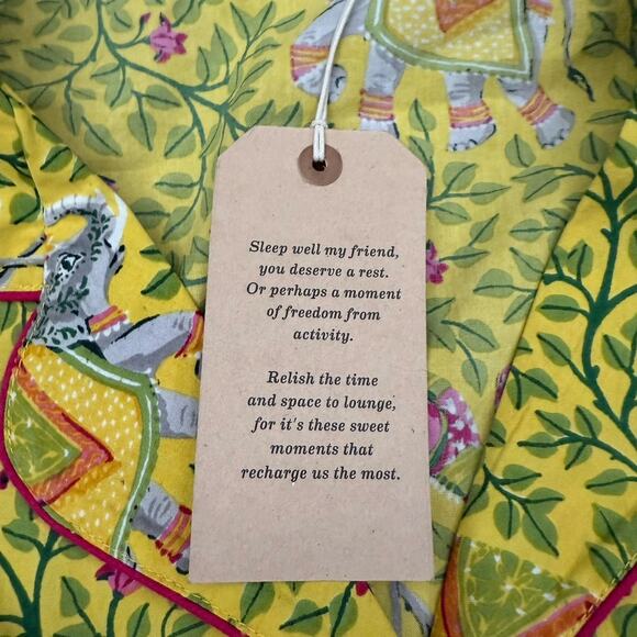 Anthropologie Print Fresh Pajamas Women 1X Flemenco Dandelion Elephant Flamingo - Picture 12 of 16